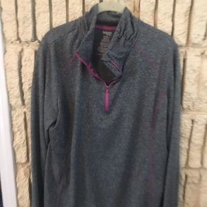 Gray and Hot Pink Athletic Top